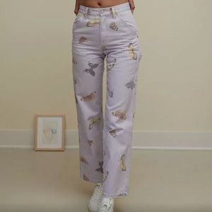 BDG butterfly print carpinter jeans